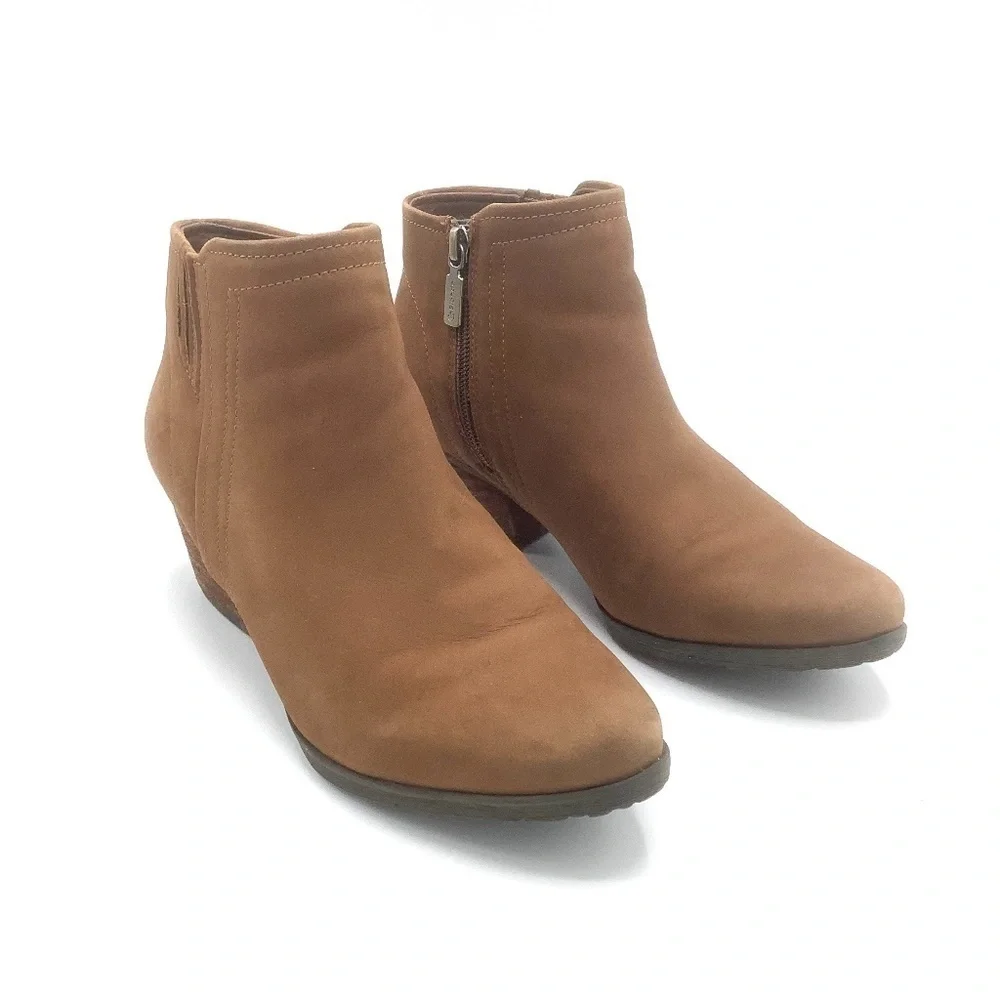 Blondo Valli 2.0 Waterproof Leather Bootie‎ Cognac Size 7.5M